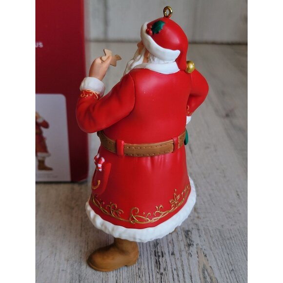 Hallmark special edition Santa Claus eating cookie ornament Xmas - Picture 5 of 7